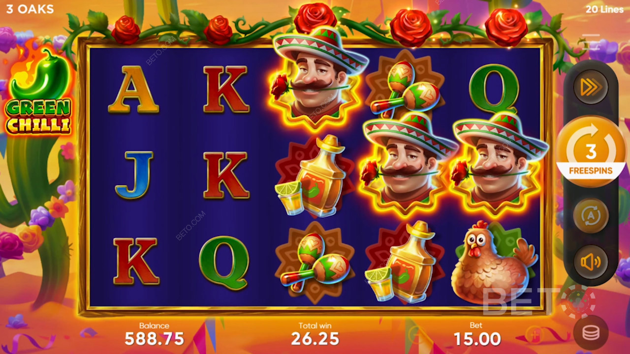 مراجعة Green Chilli من BETO Slots