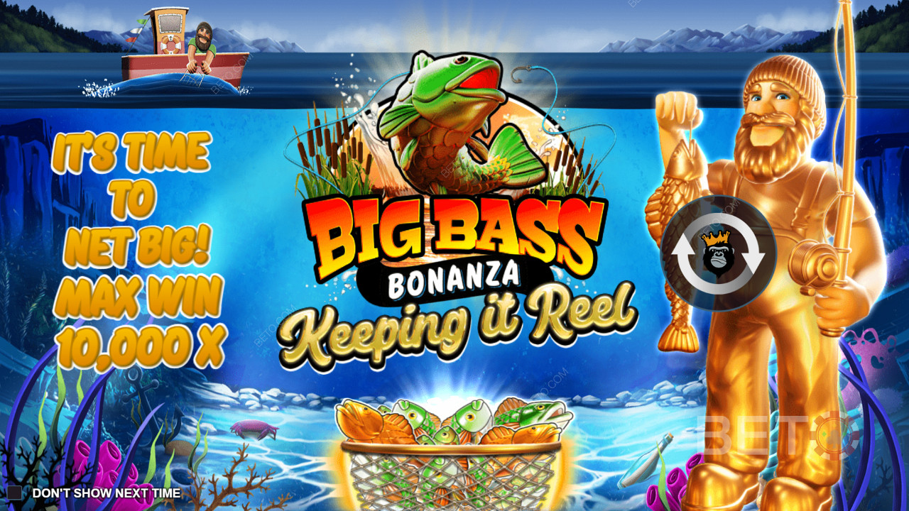 اربح 10,000 ضعف رهانك في سلوت Big Bass - Keeping it Reel Online Slot!