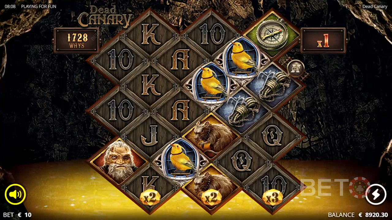 ستؤدي ثلاث نقاط Canary Scatters إلى تشغيل دورات مجانية في فتحة Dead Canary