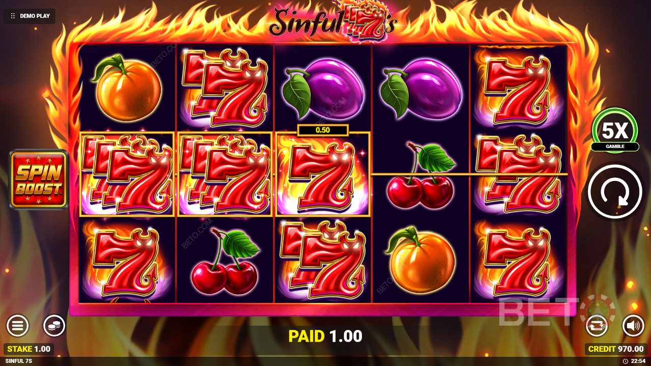 مراجعة 7s الخطيئة 7s بواسطة BETO Slots