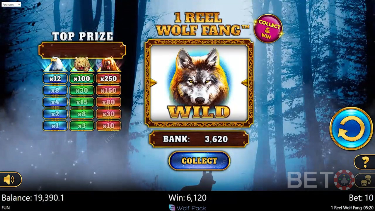 1 بكرة Wolf Fang مراجعة فتحات بيتو