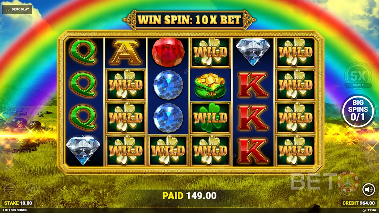 مراجعة مكافأة الحظ الأيرلندي الكبير من BETO Slots