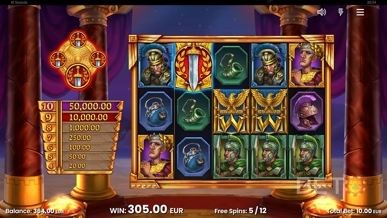 مراجعة 10 سيوف من قِبل BETO Slots
