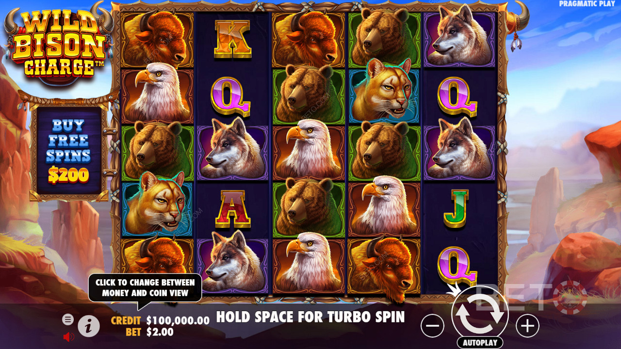 مراجعة لعبة Wild Bison Charge من BETO Slots