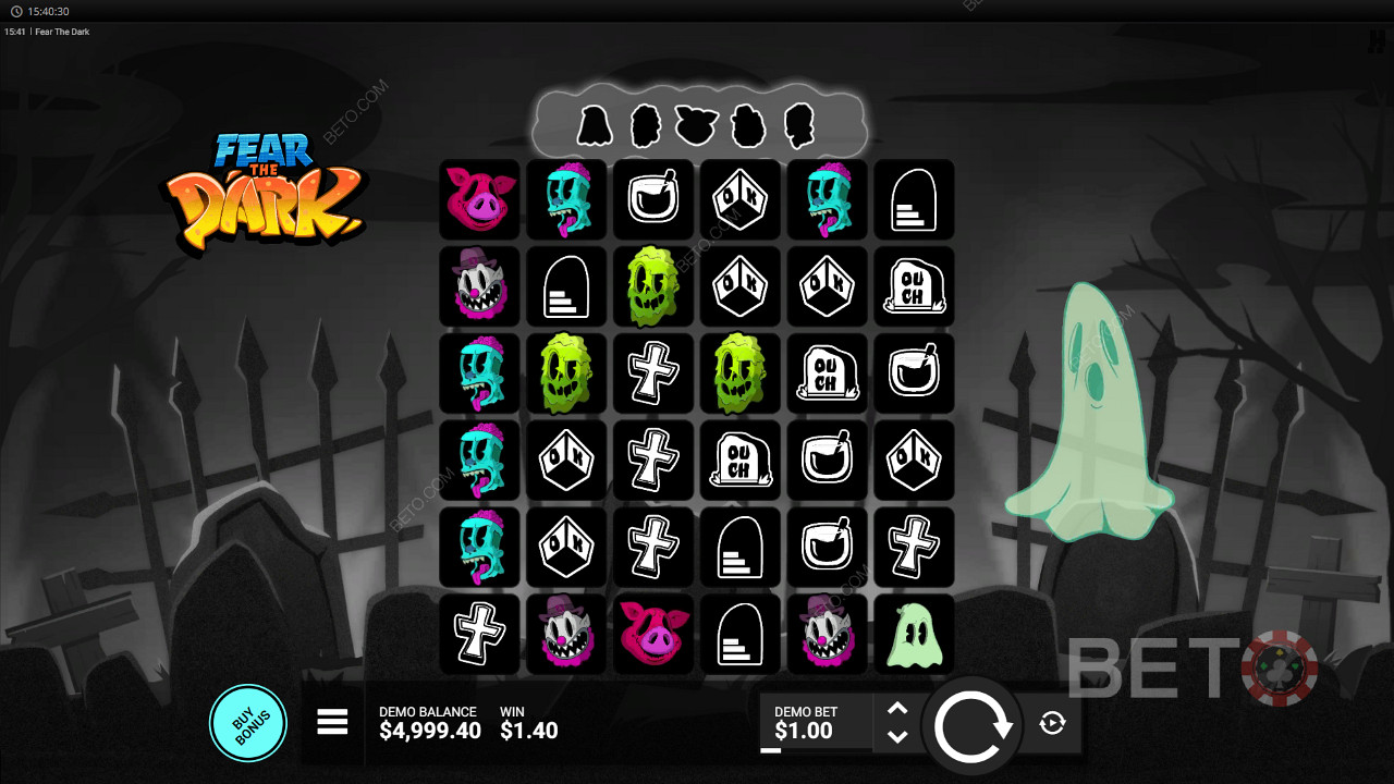 مراجعة لعبة Fear the Dark Review من BETO Slots
