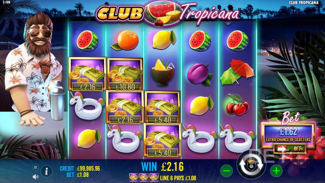 Club Tropicana اللعب المجاني