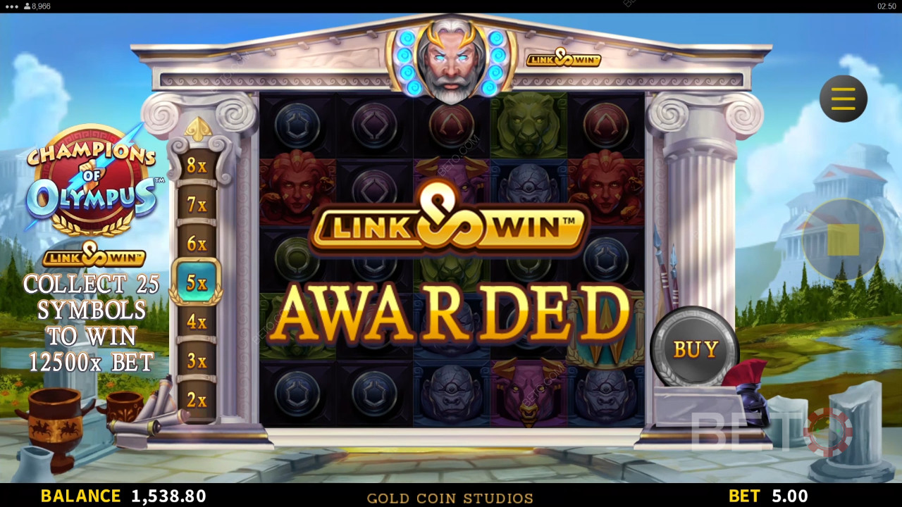 مراجعة أبطال أوليمبوس من قبل BETO Slots