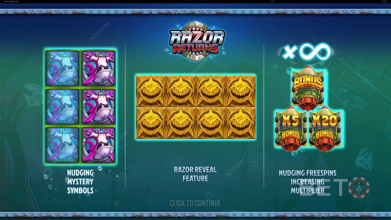 استمتع بالرموز الغامضة وميزة Razor Reveal وميزة الدورات المجانية