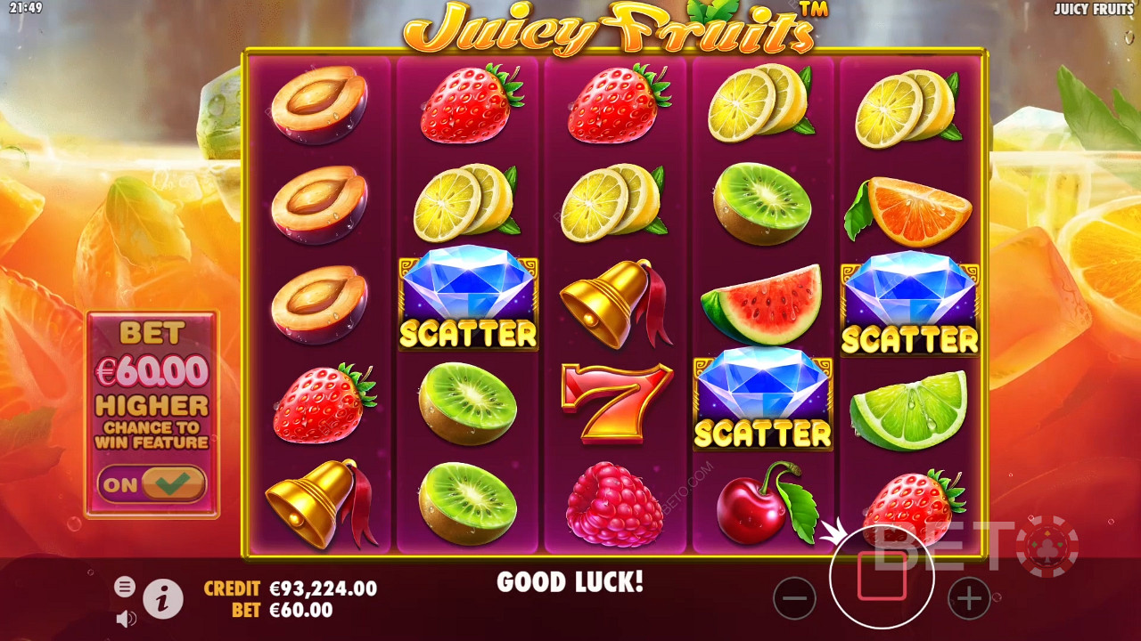 Juicy Fruits (Pragmatic Play)  اللعب المجاني