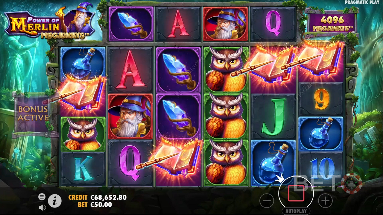 مراجعة Power of Merlin Megaways بواسطة BETO Slots