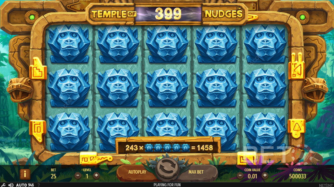 مكسب كبير في Temple of Nudges
