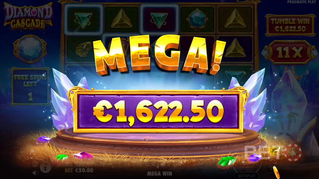 اربح 8,000 ضعف رهانك في ماكينات سلوت Diamond Cascade Online!