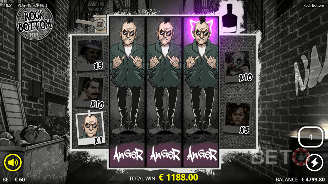 مراجعة Rock Bottom من BETO Slots