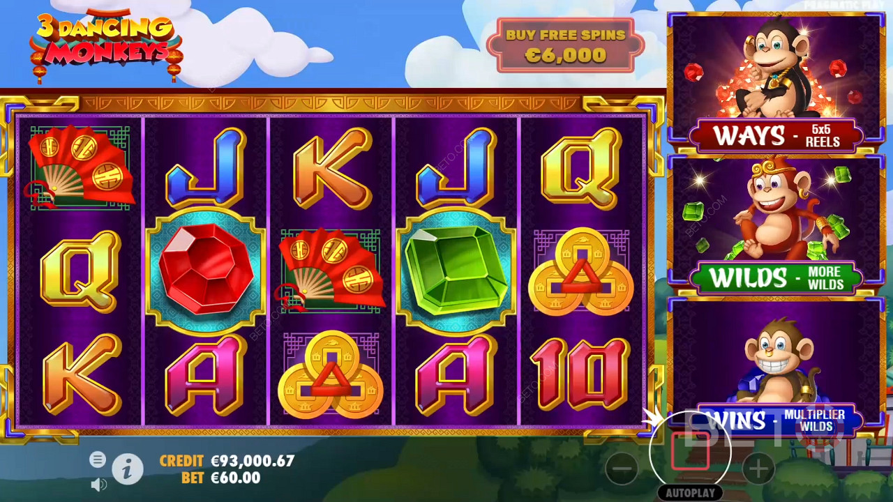 مراجعة 3 رقص القرود الراقصة من BETO Slots