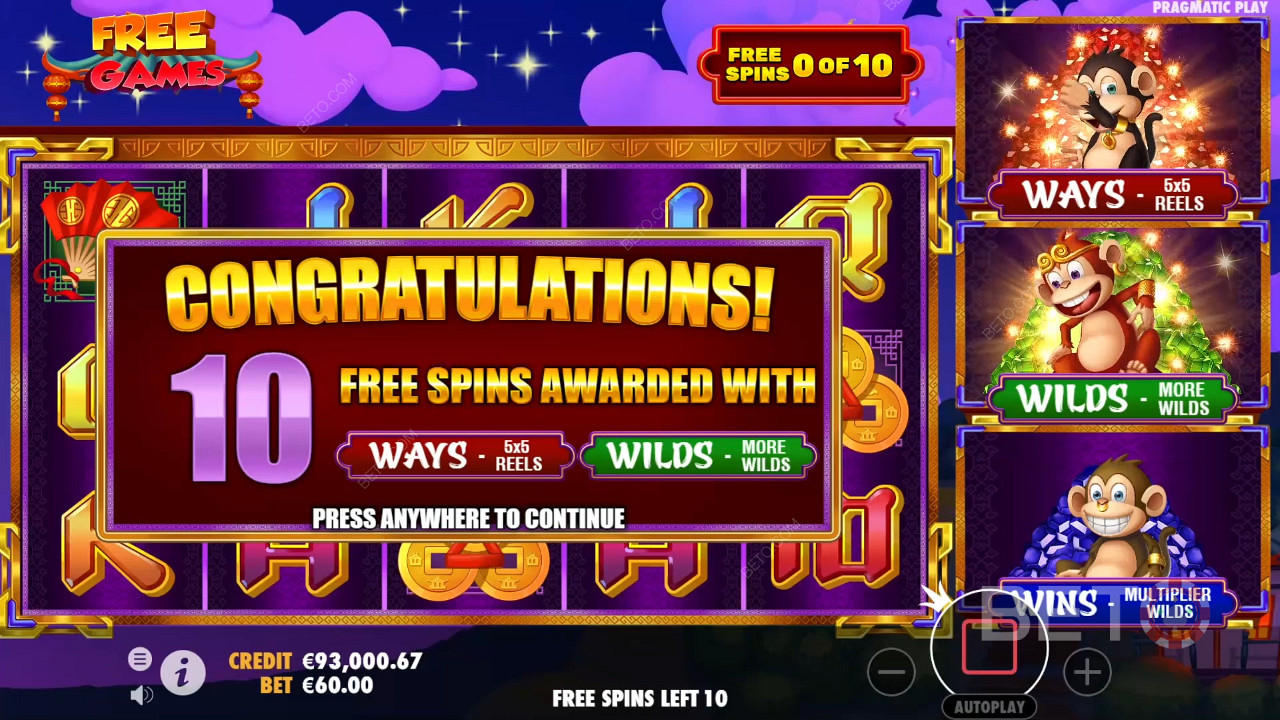 شرح الميزات الإضافية في 3 رقص القرود الراقصة بواسطة Wild Streak Gaming