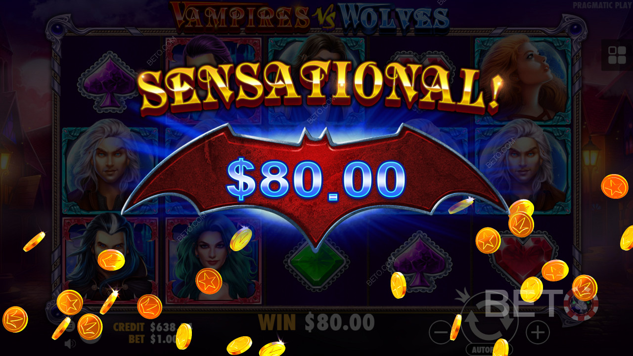 الفوز بمكافآت كبيرة في لعبة Vampires vs Wolves