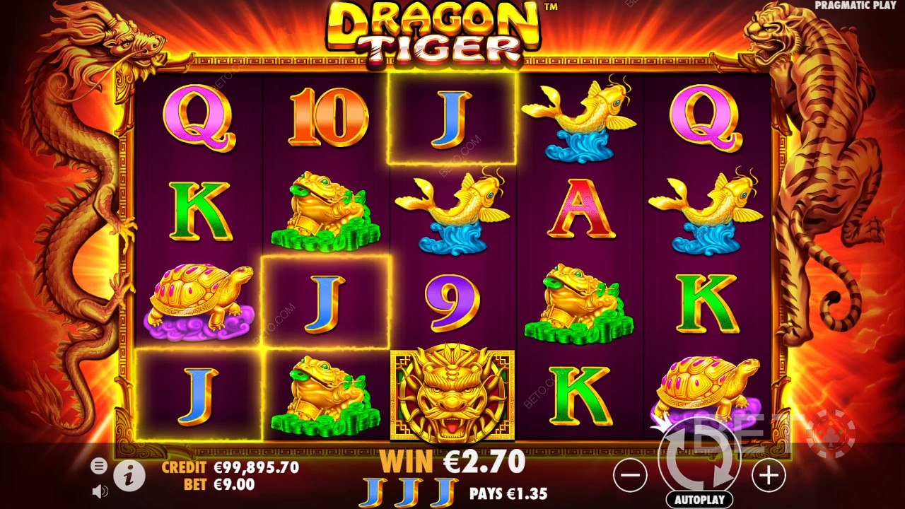 استمتع بـ 1024 طريقة للفوز في ماكينة القمار Dragon Tiger