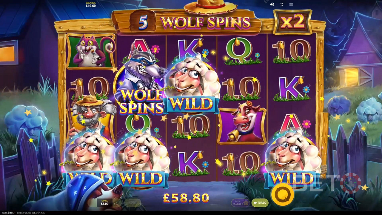 مراجعة لعبة Sheep Gone Wild من BETO Slots