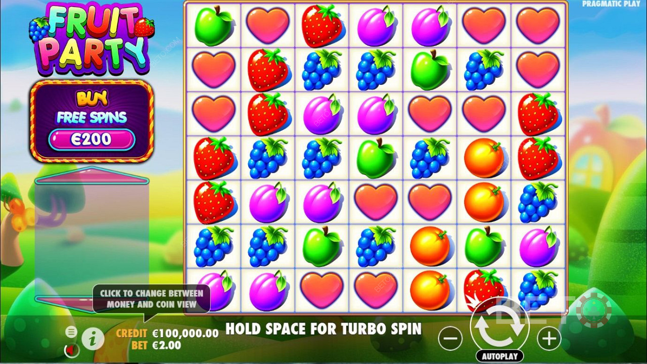 رموز رائعة قائمة على موضوع في Fruit Party