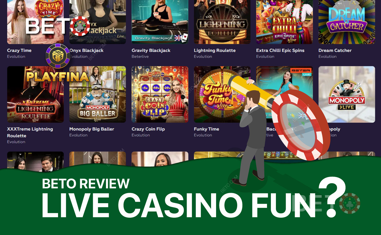 يقدم كازينو Playfina Live مجموعة واسعة من ألعاب الموزعين الشهيرة.