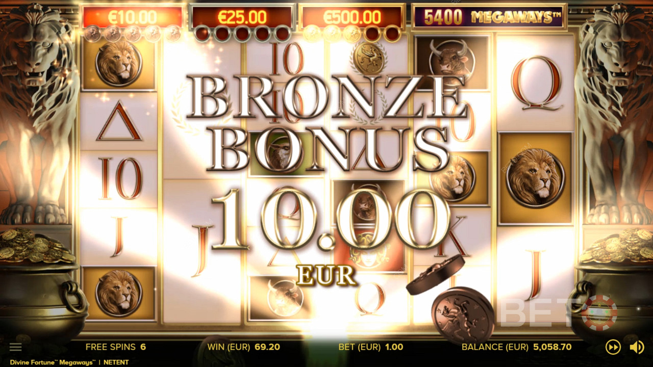 ميزات المكافأة: Divine Fortune Megaways