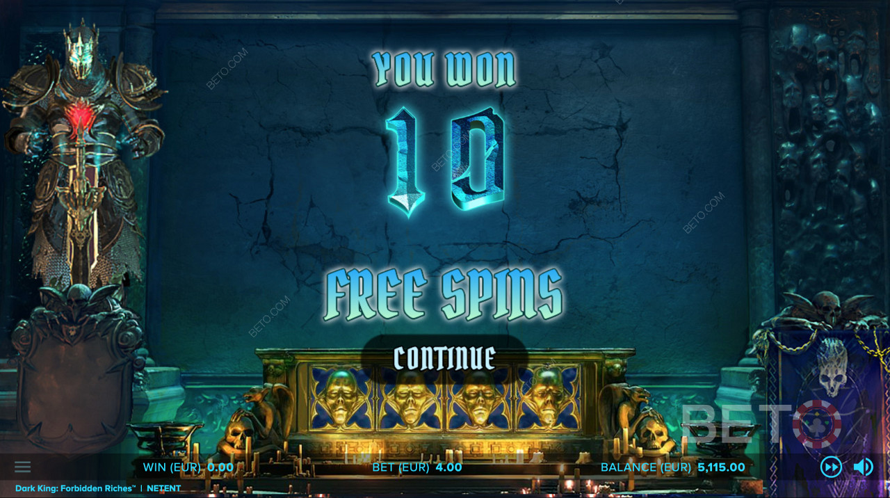 توفر فتحة Dark King Forbidden Riches مضاعفات 2x أو 3x أو 4x أو 5x