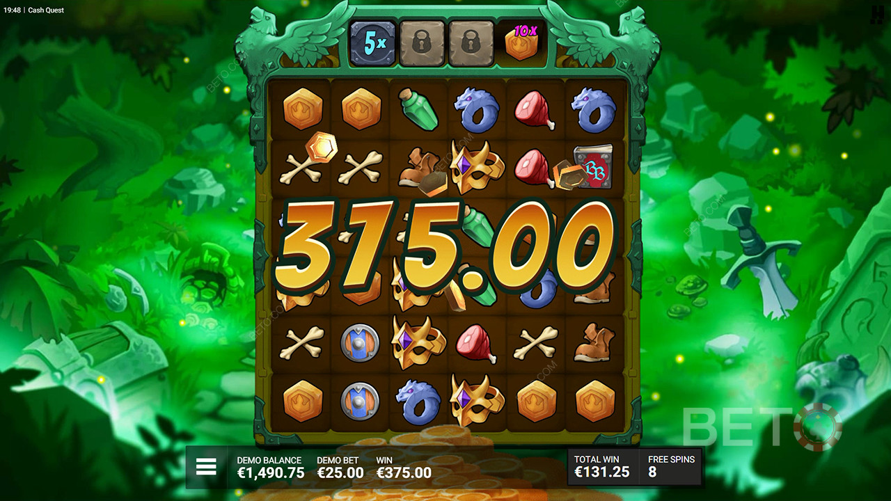 مراجعة Cash Quest من BETO Slots