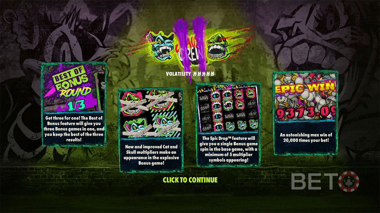 استمتع بمكافآت أكثر قوة وجديدة في فتحة Chaos Crew 2