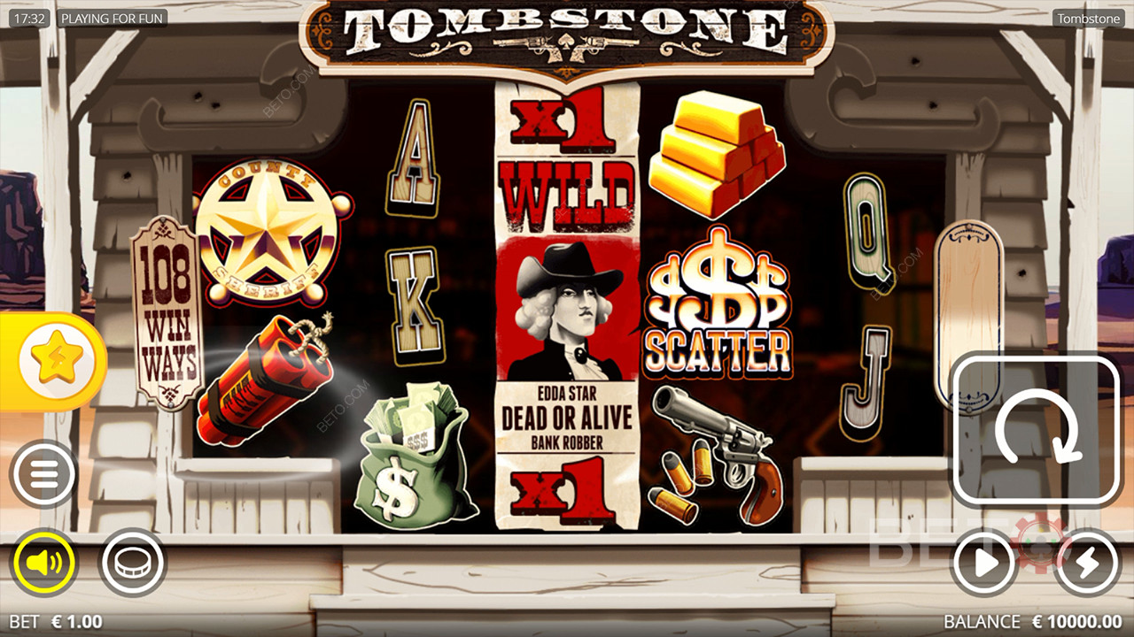 مراجعة Tombstone بواسطة فتحات BETO Slots