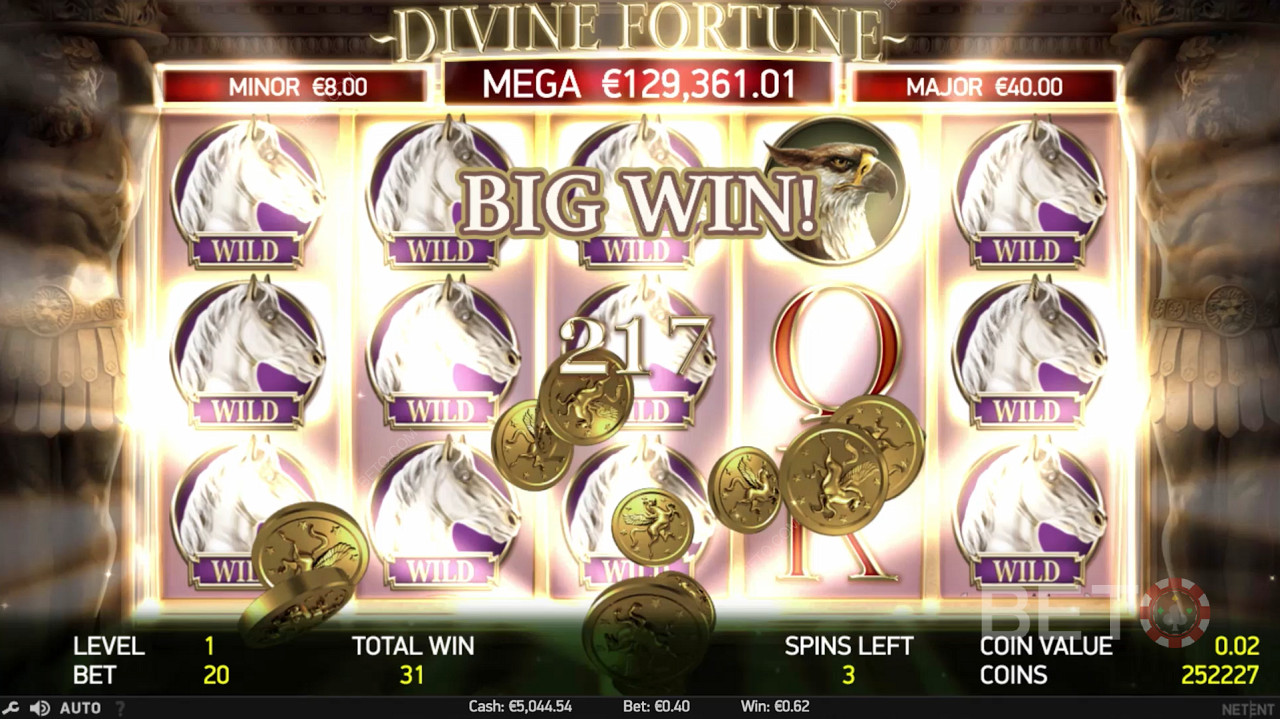 حقق فوزًا كبيرًا في Divine Fortune