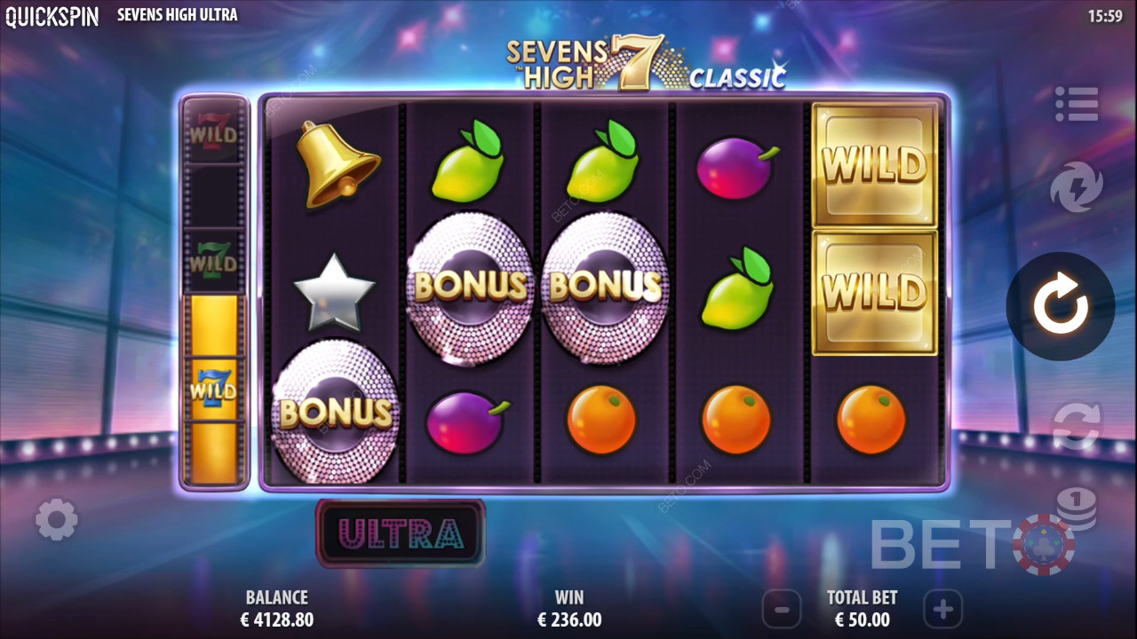 مراجعة لعبة Sevens High Ultra من BETO Slots