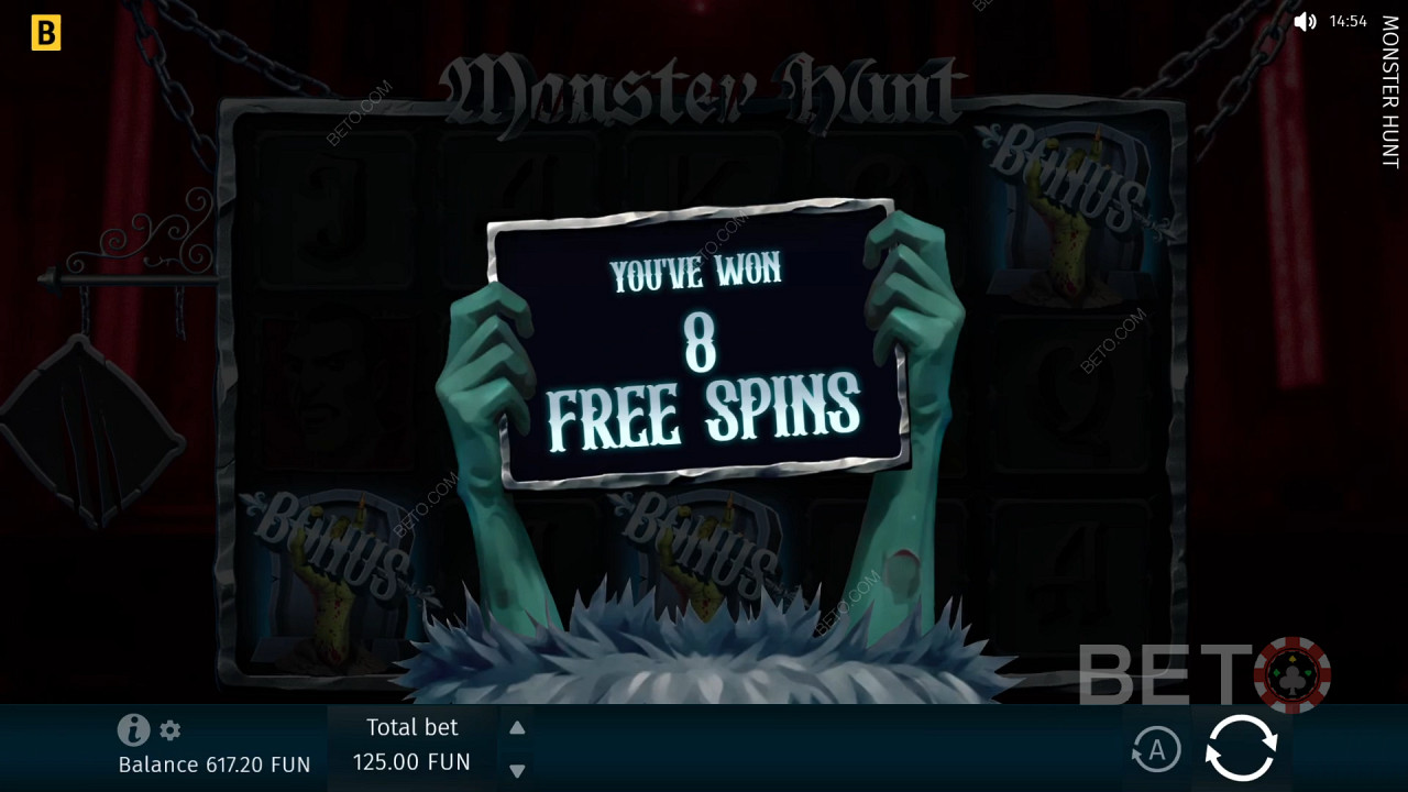 شرح الميزات الإضافية في لعبة Monster Hunt بواسطة BGAMING
