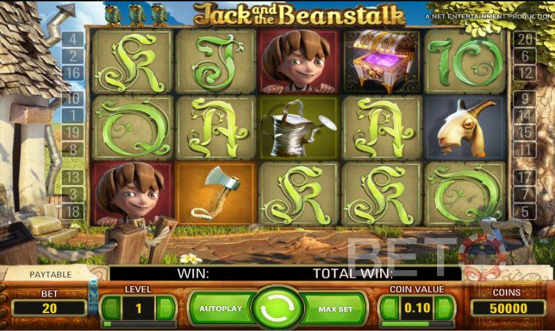 رموز مختلفة منتظمة منخفضة الأجر في Jack and the Beanstalk