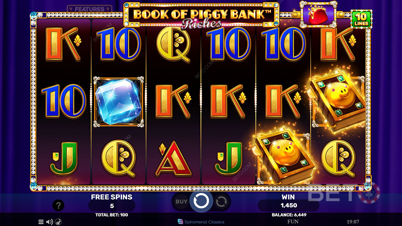كتاب البنك الخنزير - مراجعة الثروات من BETO Slots
