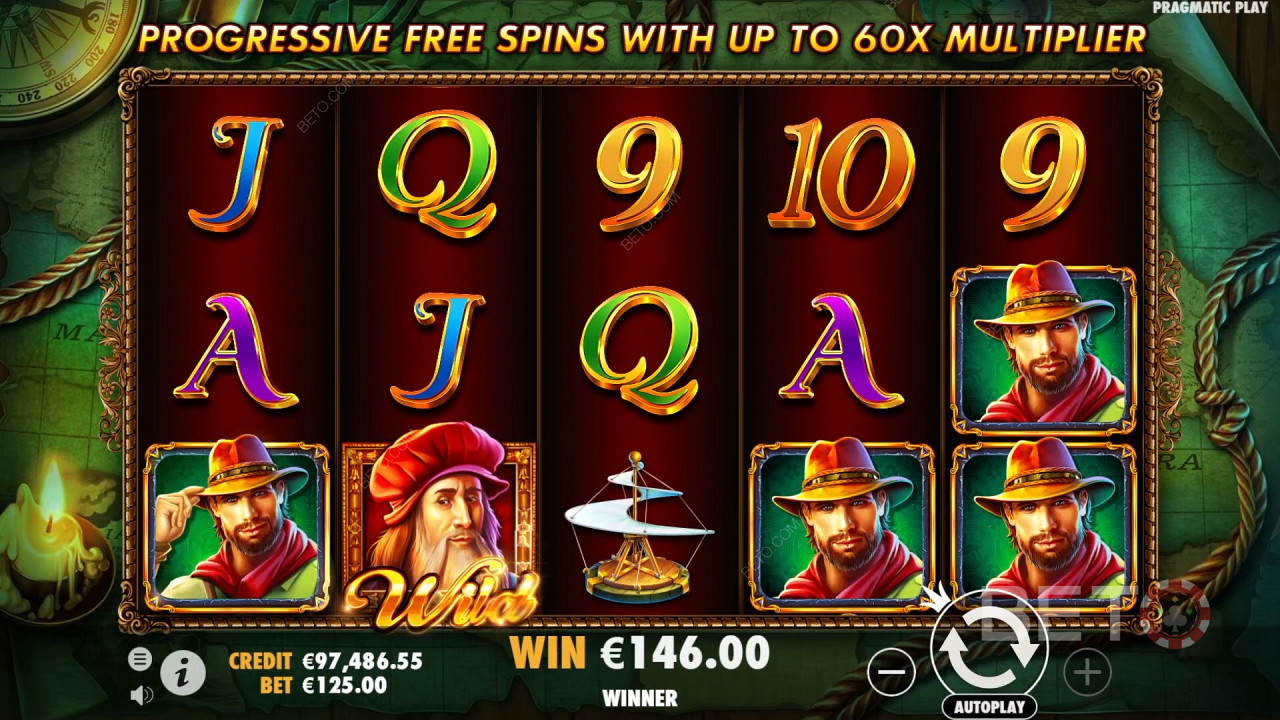 مراجعة كنز دافنشي من BETO Slots