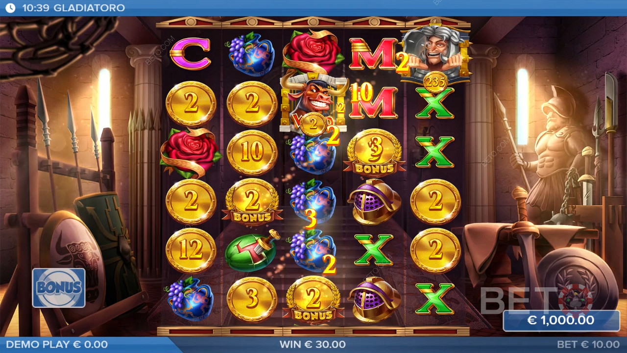 مراجعة Gladiatoro بواسطة BETO Slots