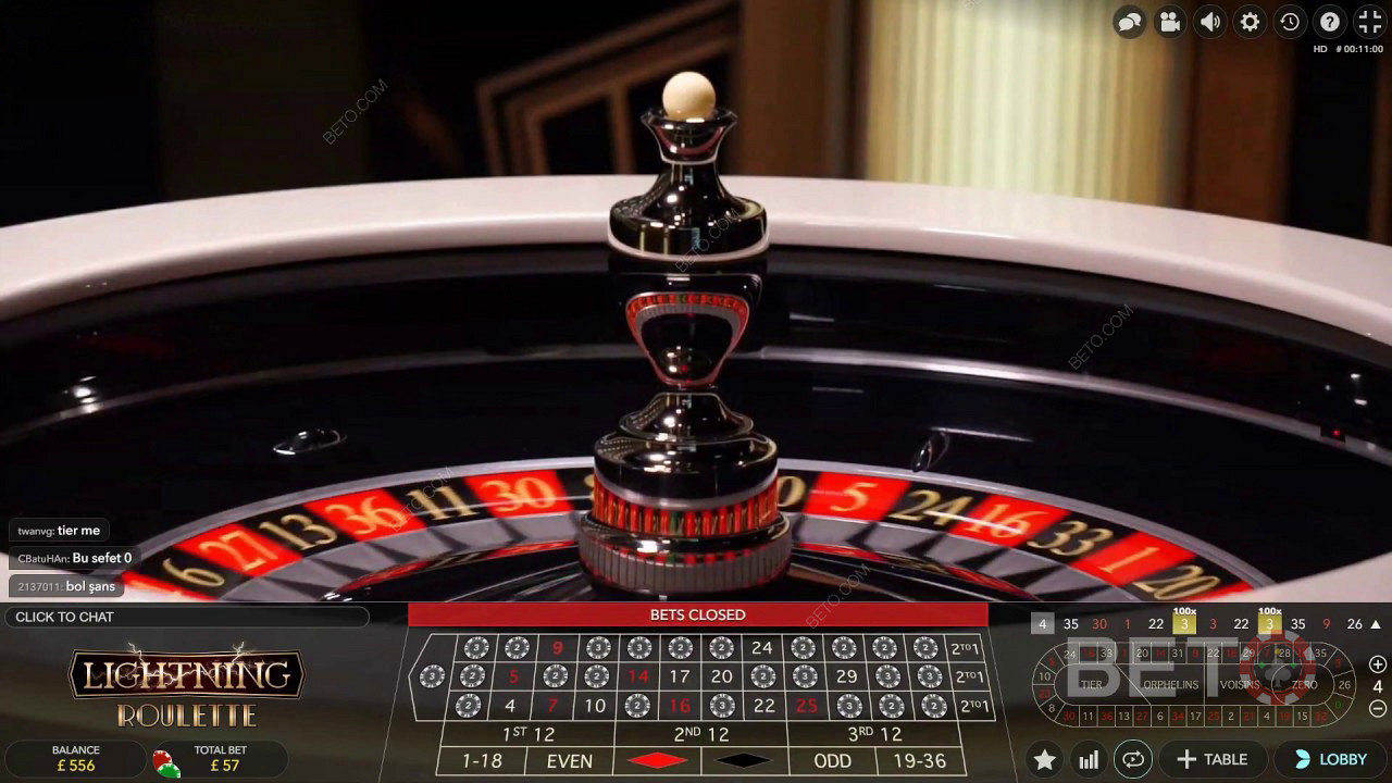 اعثر على أفضل استراتيجية للعبة Lightning Roulette عبر الإنترنت.