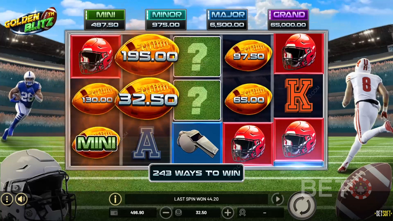 الحكم على سلوت Golden Blitz Slot