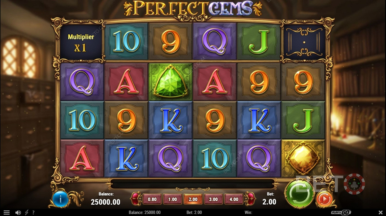 جوهرة خضراء في Perfect Gems - تدفع 2.5 مرة مقابل 5 على خطوط الدفع