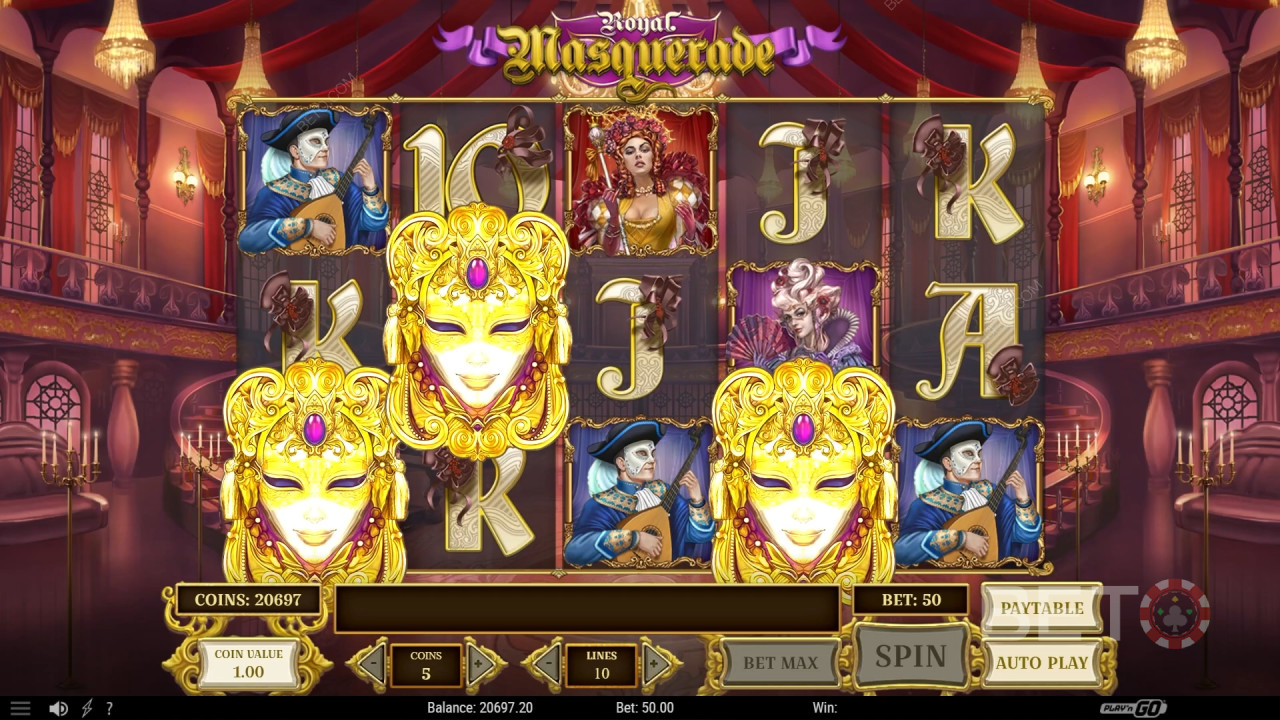 مراجعة الحفلة التنكرية الملكية من BETO Slots