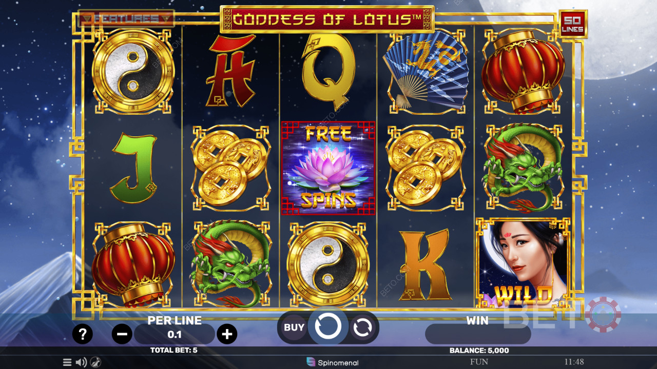 مراجعة إلهة اللوتس من قِبل BETO Slots
