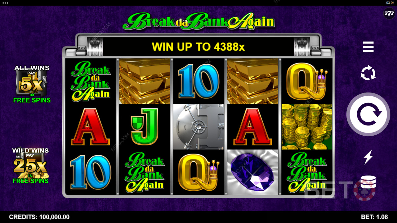 مراجعة Break da Bank Again من BETO Slots