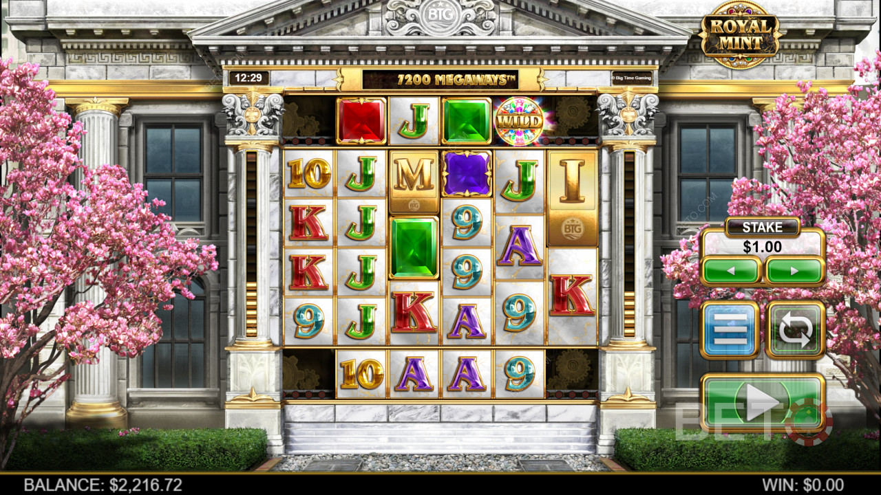 Royal Mint Megaways من Big Time Gaming - اربح حتى 40،000 مرة في كل دورة على ماكينة القمار عالية التقلب