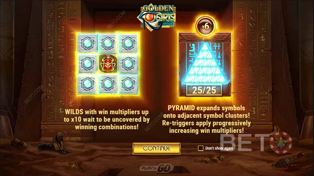 ميزة شاحن الهرم الخاصة في Golden Osiris