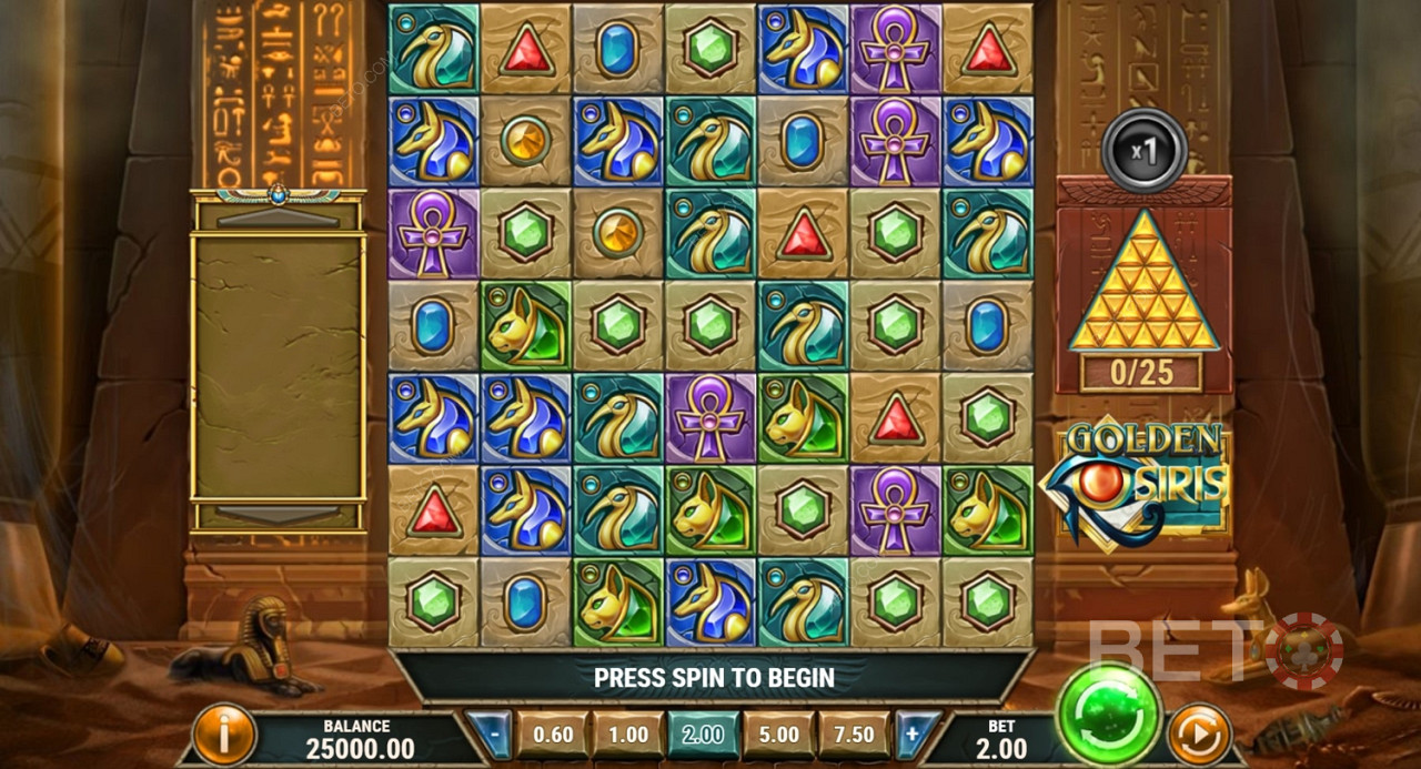 الرموز الفريدة القائمة على السمات في Golden Osiris