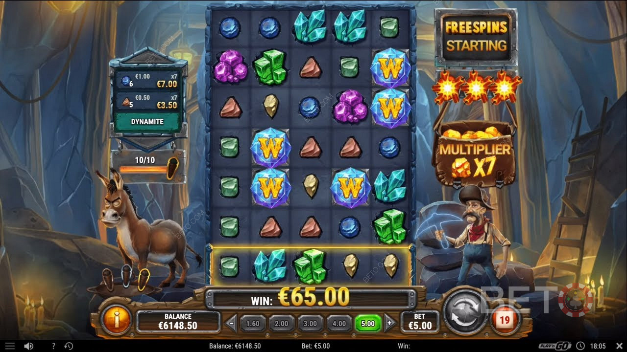 الحصول على مكافأة خاصة في Miner Donkey Trouble