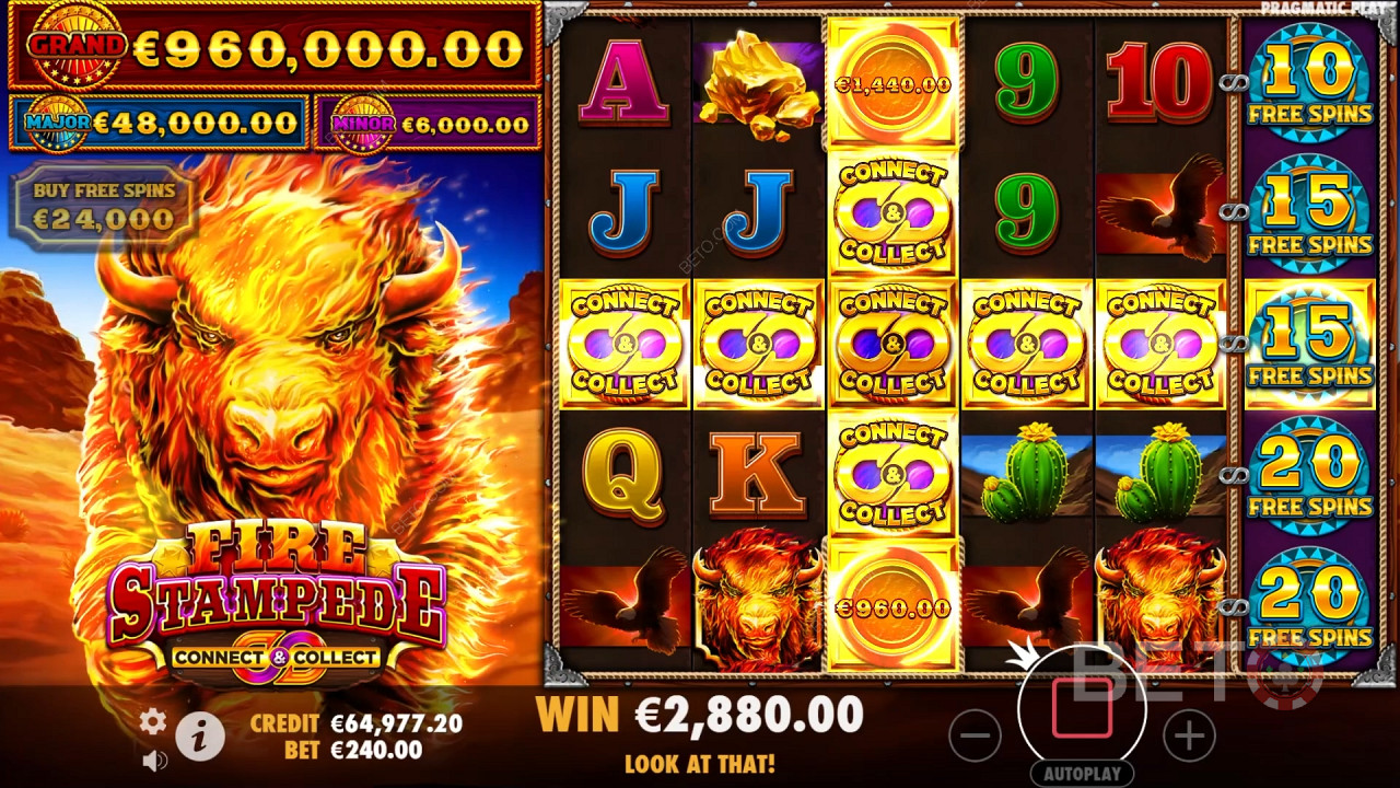 مراجعة Fire Stampede من BETO Slots