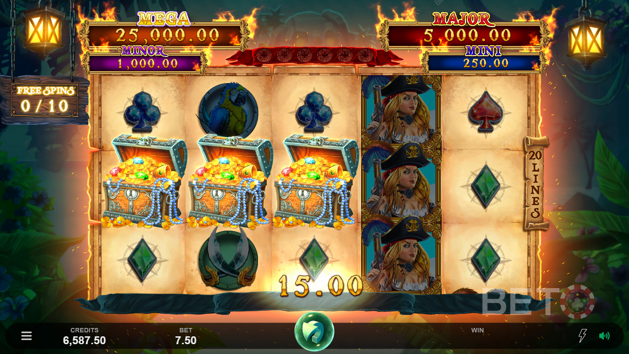 الحصول على مجموعة من الرموز عالية الأجور في Adventures Of Doubloon Island