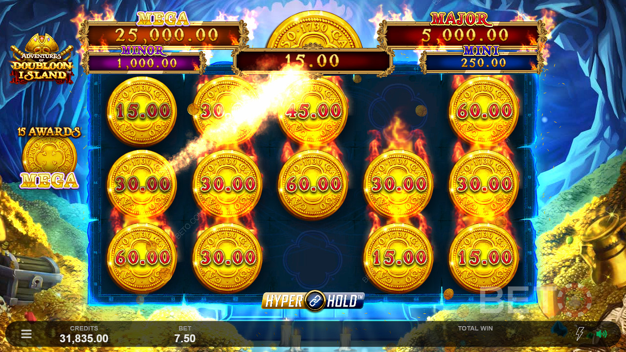 الحصول على مكافأة ضخمة في Adventures Of Doubloon Island