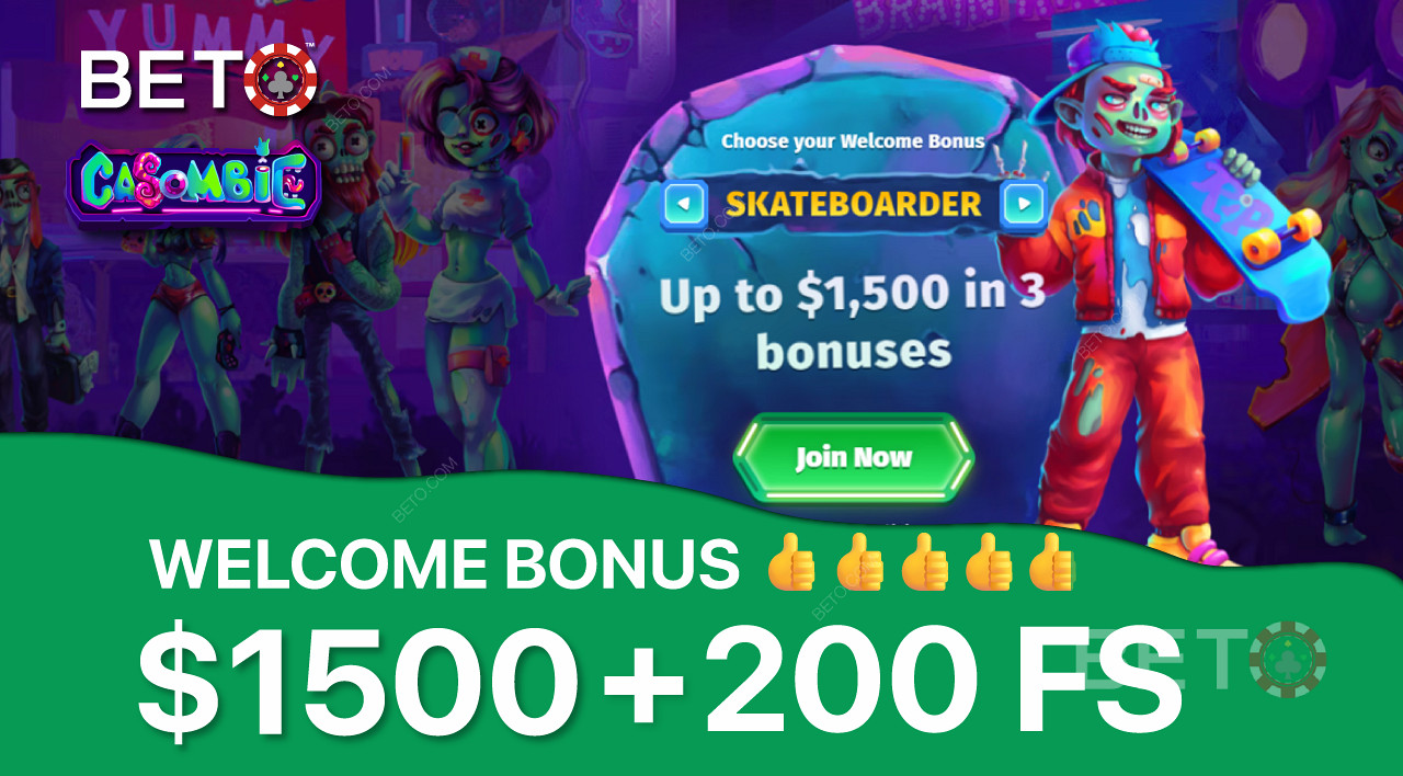 استمتع بمكافأة تصل إلى 1,500 دولار مقابل ثلاثة إيداعات أو 200 لفة مجانية مع مكافأة إيداع بنسبة 100%